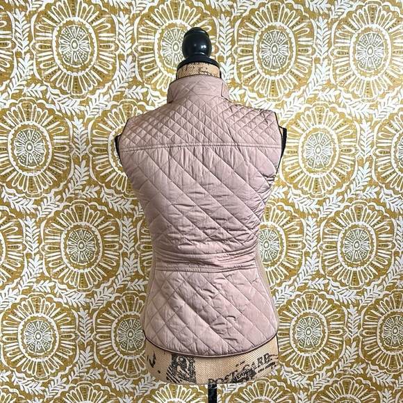 Zara Woman Quilted Full Zip High Neck Vest in Beige Tan SOLD OUT Size S - Picture 9 of 11